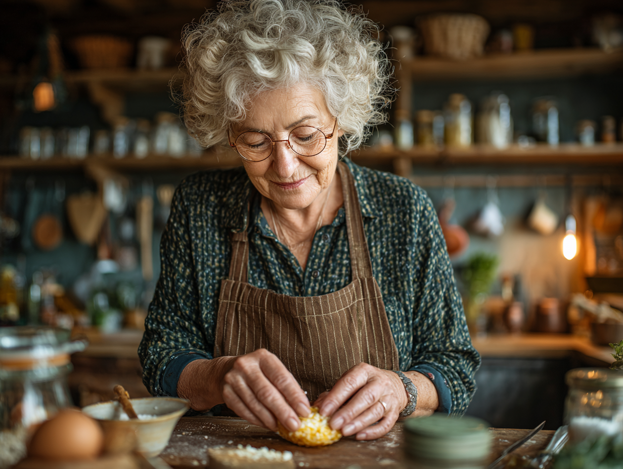 Egészséges idősebb pár főz együtt